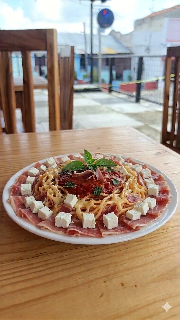 Spaghetti con Q.Blanco y Jamón's foto | El Lago de Olí Bar Cafetería |  BizneCubano
